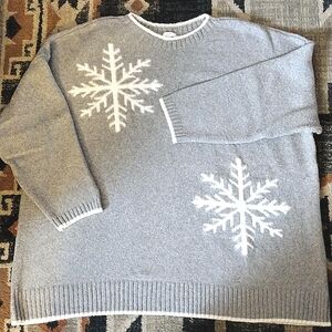 JJill Snowflake Sweater Women's size 3X